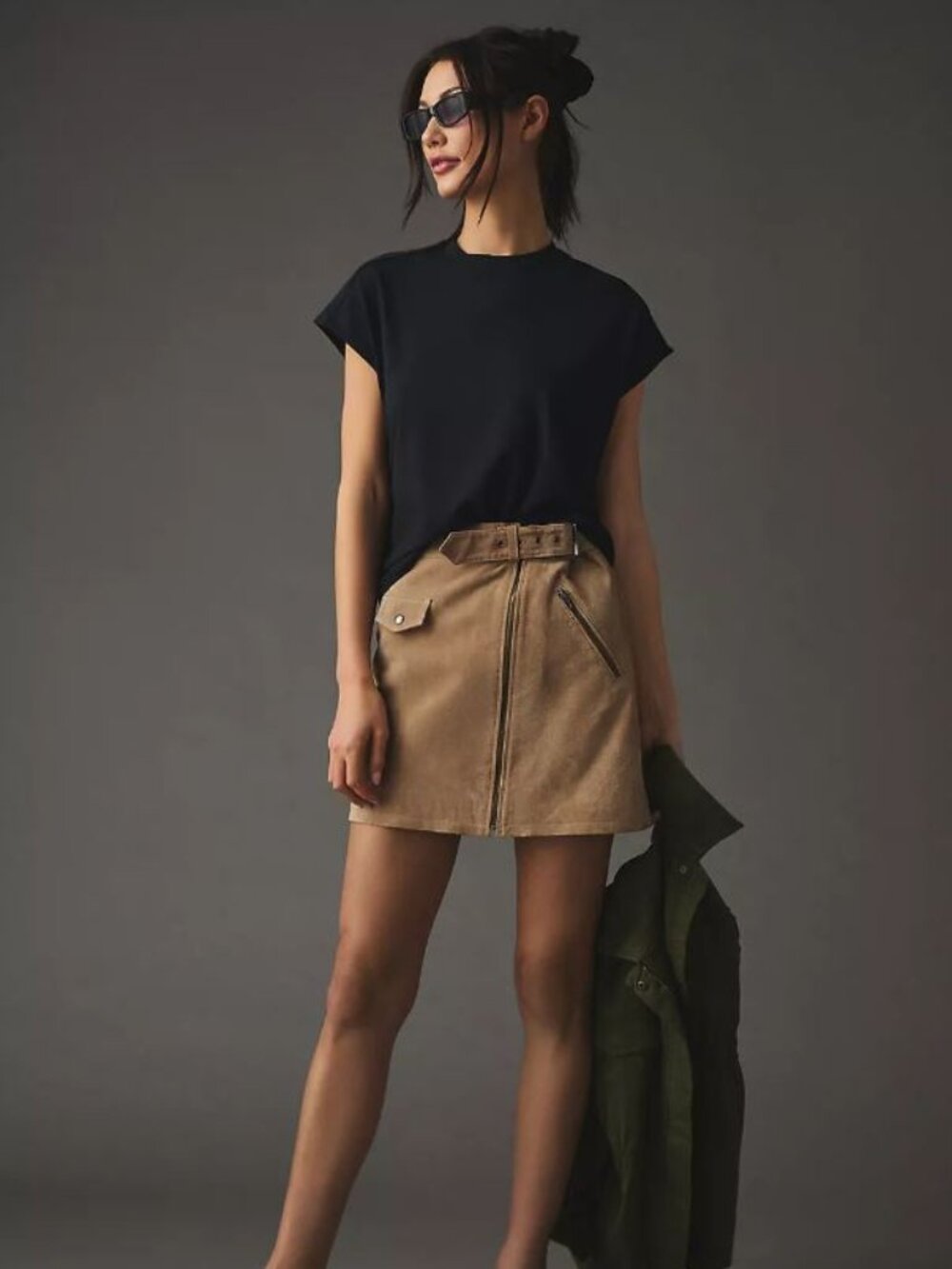 By Anthropologie | Classic Muscle Tee Black | Size Large